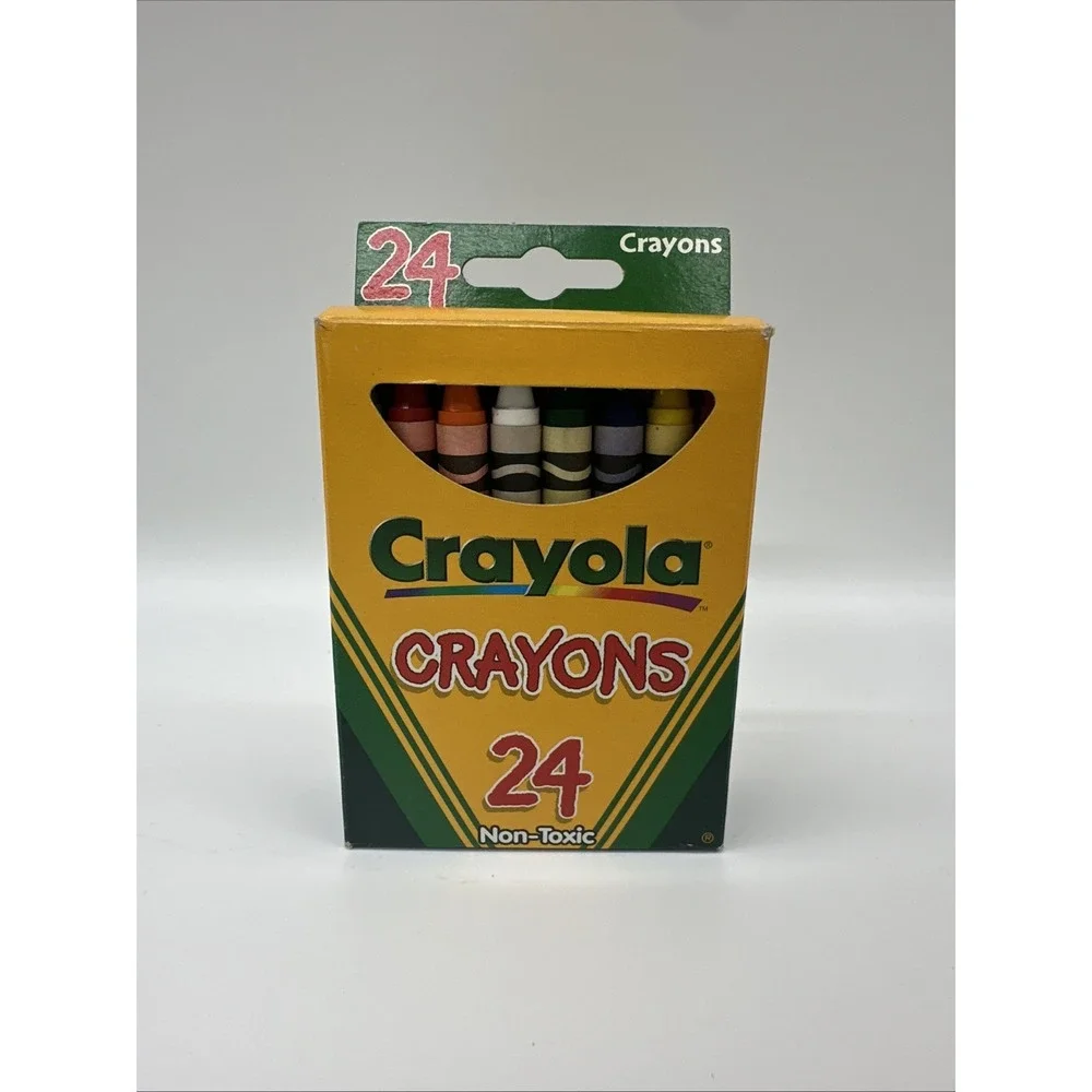 Vintage 1999 Crayola 24 Pack Crayons Binney & Smith Complete With Box USA